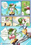  ambiguous_gender assisted_exposure beedrill big_breasts breasts clothing comic dialogue english_text female gardevoir hi_res humanoid lucyfercomic nintendo pok&eacute;mon pok&eacute;mon_(species) text underwear video_games weedle 