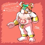 absurd_res animal_humanoid anthro asgore_(underfell) asgore_dreemurr big_breasts big_nipples blonde_hair blush boss_monster_(undertale) bovid breasts caprine chastity_cage chastity_device clothing collar digital_media_(artwork) fur genitals gold_(metal) gold_jewelry hair heart_eyes heart_symbol hi_res horn humanoid jewelry long_ears male mammal mammal_humanoid mature_anthro mature_male mind_break mind_control navel nipple_piercing nipples nude piercing simple_background slave smile smiling_at_viewer solo torito_moo undertale undertale_(series) white_body white_fur womb_tattoo