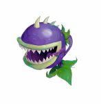  artist_name ben-day_dots chomper_(plants_vs._zombies) commentary full_body highres hightguy leaf no_humans open_mouth plants_vs._zombies saliva screentones sharp_teeth simple_background solo spikes teeth tongue tongue_out 