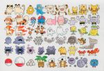  abra absolutely_everyone alakazam arcanine bird cat chibi chibi_only cloyster cubone drowzee eggsecute electrode_(pokemon) everyone exeggutor farfetch'd gastly gengar geodude golduck golem graveler grimer growlithe haunter hypno kadabra kingler koffing krabby machamp machoke machop magnemite magneton mankey marowak meowth monkey muk no_humans onix painting_(medium) persian_(pokemon) pokemon pokemon_(creature) primeape psyduck shellder slowbro slowpoke tangela tentacool tentacruel too_many traditional_media voltorb watercolor_(medium) weezing white_background zerochan923600 