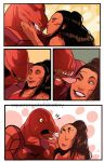  alien beta_ray_bill clothing comic deity european_mythology female hi_res kissing male male/female marvel mythology norse_mythology sif_(marvel) squarerootofdestiny tongue 