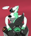  absurd_res butt hi_res machine male minty_(mintytheprotogen) mintytheprotogen protogen solo spread_butt spreading 