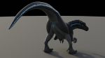  16:9 3d_(artwork) abflisterger absurd_res allosaurid allosaurus anus arched_back biped blue_anus blue_eyes blue_pussy blue_stripes butt clitoris countershading digital_media_(artwork) dinosaur female feral genitals grey_body hi_res looking_at_viewer looking_back nude plump_labia presenting presenting_anus presenting_hindquarters presenting_pussy pussy raised_tail rear_view reptile scales scalie simple_background solo spread_legs spreading stripes theropod widescreen ziina 