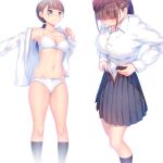  a.x. bra pantsu seifuku undressing 