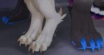  ambiguous_gender anthro claws dragon duo feet foot_focus from_behind_position hi_res leg_cropped_sex mythological_creature mythological_scalie mythology offscreen_sex scalie sex standing standing_sex velkhana4396 