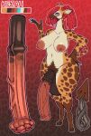  absurd_res alternate_species animal_genitalia animal_penis anthro areola balls big_areola big_balls big_breasts big_penis blue_eyes blue_fingernails blue_nails body_hair breasts brown_balls brown_body brown_markings brown_penis brown_tongue carpallove character_name color_swatch colored_nails dreadlocks equine_genitalia equine_penis fingernails flaccid flared_penis front_view genitals giraffe giraffid gynomorph gynomorph_anthro hair hand_on_hip hand_on_own_hip happy_trail hi_res hooves horn huge_balls huge_penis huge_tongue hyper hyper_genitalia hyper_penis intersex intersex_anthro kejah long_tongue mammal markings medial_ring model_sheet nails navel nipples nude nude_anthro nude_gynomorph orange_body ossicone penis pubes red_areola red_background red_hair red_nipples red_penis simple_background solo tail tan_body text thick_thighs tongue unguligrade vein veiny_penis wide_hips 