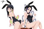  animal_ears ass bunny_ears bunny_girl indexryo kimetsu_no_yaiba kochou_shinobu no_bra tsuyuri_kanao 