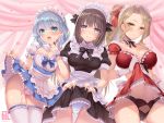  cameltoe maid panties sanom skirt_lift underwear waifu2x watermark 