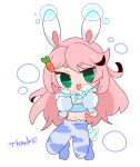  &lt;3 2019 animal_humanoid balloon blue_body blue_fur blush breasts bubble carrot clothed clothing digital_media_(artwork) female food fur gloves green_eyes hair handwear hi_res humanoid lagomorph lagomorph_humanoid leporid leporid_humanoid mammal mammal_humanoid multicolored_body multicolored_fur op_na_ura open_mouth paws plant rabbit_humanoid simple_background small_breasts smile solo usawa_fuwakaru vegetable white_background white_body white_fur 