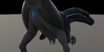  2:1 3d_(artwork) abflisterger absurd_res allosaurid allosaurus anus arched_back biped blue_anus blue_eyes blue_pussy blue_stripes butt clitoris countershading digital_media_(artwork) dinosaur female feral genitals grey_body hi_res looking_at_viewer looking_back nude plump_labia presenting presenting_anus presenting_hindquarters presenting_pussy pussy raised_tail rear_view reptile scales scalie simple_background solo spread_legs spreading stripes theropod ziina 