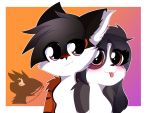  4:3 anthro canid canine chibi cute_eyes cute_face erickredfox female fox male mammal peach_panda redrick 