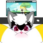 1:1 anthro anthro_on_anthro black_nose blood blush bodily_fluids canid canine clothing computer computer_mouse cunnilingus duo electronics female first_person_view fox fox_the_time fur genital_fluids genitals headgear headwear looking_at_genitalia looking_at_vulva male male/female mammal navel nintendo nosebleed nude nude_anthro nude_female oral pokemon pokemorph purple_eyes purple_inner_ear sex spread_legs spreading tongue tongue_out tristan_hensley vaginal vaginal_fluids vulva white_body white_fur yellow_body yellow_ears yellow_fur