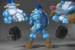  3:2 abs absurd_res anthro backsack balls barbell biceps bodily_fluids boots boots_only clothing dino_(tjloog) erection exercise footwear footwear_only genital_fluids genitals gloves grey_background handwear hi_res humanoid humanoid_genitalia humanoid_penis leather male mostly_nude multiple_angles muscular nintendo nipples pecs penis pok&eacute;mon pok&eacute;mon_(species) pok&eacute;morph precum shiny_(disambiguation) shoes shoes_only simple_background solo story story_in_description swampert sweat tjloog vein video_games weightlifting weights wide_stance workout 