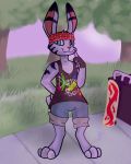  4:5 anthro band bottomwear clothing disney jack_savage lagomorph leporid male mammal rabbit sashimisasha shorts skateboard solo teenager young zootopia 