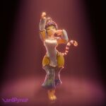 1:1 2025 3_toes animal_crossing ankha_(animal_crossing) anthro blue_hair breasts claws clothed clothing dancer_outfit domestic_cat exposed_thighs feet felid feline felis female full-length_portrait hair hieroglyphic_text legwear looking_at_viewer lpyro9 mammal markings narrowed_eyes nintendo portrait pose raised_arm side_boob solo spotlight_beam striped_markings striped_tail stripes tail tail_markings thick_thighs toe_claws toes uraeus white_clothing wide_hips yellow_body