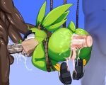absurd_res afrosoricid anthro balls bdsm big_butt big_penis blue_eyes bodily_fluids bondage bound butt clothing cum cum_from_ass cum_in_ass cum_inside dark_body dark_skin duo ear_piercing face_fucking fellatio female footwear frogtied fur genital_fluids genitals green_body group hair_up hi_res human humanoid_genitalia humanoid_penis idw_publishing irrimatio irrumatio legs_tied light_body light_skin male mammal muscular muscular_human muscular_male nobite oral penile penis penis_in_mouth piercing restraints rope rope_bondage saliva saliva_on_penis saliva_string sega sex shoes sonic_the_hedgehog_(comics) sonic_the_hedgehog_(idw) sonic_the_hedgehog_(series) surge_the_tenrec suspension tail tan_body tan_fur tenrec tongue tongue_out tongue_out_fellatio translucent trio