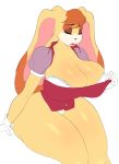  anthro big_breasts bra breasts chocolate_bunnie cleavage clothed clothing female hi_res huge_breasts lagomorph leporid mammal rabbit solo sonic_the_hedgehog_(series) underwear vanilla_the_rabbit 