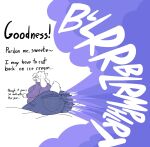 anthro big_butt blush bodily_fluids boss_monster_(undertale) bottomwear bovid breasts butt caprine clothing denim denim_bottomwear denim_clothing english_text eyes_closed eyewear fart fart_cloud fart_fetish female floppy_ears flying_sweatdrops glasses goat hi_res horn huge_butt jeans kibblekritterz mammal mature_anthro mature_female motion_blur open_mouth overweight overweight_anthro overweight_female pants purple_clothing purple_fart_cloud purple_sweater purple_topwear scut_tail short_tail side_belly side_boob sitting solo sweat sweatdrop sweater tail text topwear toriel undertale_(series)