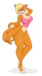  anthro breasts chocolate_bunnie clarisse cleavage clothed clothing domestic_cat felid feline felis female hi_res mammal solo 