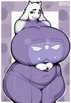 absurd_res anthro big_breasts boss_monster_(undertale) bovid breasts caprine clothed clothing curvy_figure female floppy_ears fur hi_res horn huge_breasts long_ears mammal mature_anthro mature_female onae_ane overweight overweight_anthro overweight_female robe solo thick_thighs toriel undertale_(series) voluptuous white_body white_fur wide_hips