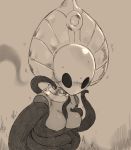  2020 absurd_res anthro arthropod bound breasts digital_media_(artwork) female godseeker hi_res hollow_knight insect monochrome napalm_express nipples non-mammal_breasts simple_background solo team_cherry tentacles video_games 