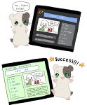 2026 :3 ambiguous_feral ambiguous_gender blush blush_stickers bodily_fluids brown_tail comment cricetid digital_drawing_(artwork) digital_media_(artwork) duo e621 english_description english_text eye_popping feral firealpaca_(artwork) fur furaffinity furaffinity_logo gore green_eyes guts hamster hands_on_hips hands_on_own_hips happy hi_res intestines jejejunum mammal noseless open_mouth open_smile organs rodent rule34.xxx scut_tail short_tail smile solid_circle_eyes speech_bubble spread_arms tail tan_body tan_fur text vomit vomiting waving_arms whiskers