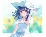  dress gocoli morino_rinze summer_dress the_idolm@ster the_idolm@ster_shiny_colors 