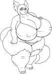 anthro big_breasts big_butt bra breasts butt clothing dragon female huge_breasts huge_butt huge_thighs hyper hyper_breasts hyper_butt hyper_thighs looking_at_viewer mature_female monochrome nipple_outline overweight overweight_female panties plantigrade simple_background snooki_(renti) solo thick_thighs underwear vdisco white_background 