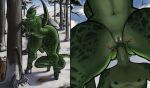 2026 2_horns 4_toes 5_fingers against_natural_surface against_surface against_tree anthro anthro_on_anthro areola argonian axe balls big_areola big_breasts big_butt biped black_claws black_clothing black_footwear black_high_heels breasts breath butt campfire claws clothing cloud coin coin_purse crouching cunnilingus curvy_figure day detailed_background digital_media_(artwork) duo erection eyelashes eyes_closed face_in_ass feet female female_anthro finger_claws fingers footwear footwear_only foreskin genitals glans glistening glistening_genitalia glistening_vulva gold_(metal) gold_coin grass green_areola green_balls green_body green_nipples green_penis green_scales green_tail grey_jewelry grey_necklace hand_on_own_penis hand_on_penis head_between_buttocks hi_res high_heels high_heels_only horn humanoid_genitalia humanoid_penis jewelry leaning leaning_forward male male/female male_anthro masturbation melee_weapon microsoft mismatched_genitalia mismatched_humanoid_penis mismatched_penis mostly_nude mostly_nude_anthro mostly_nude_female navel necklace nipple_piercing nipples non-mammal_breasts non-mammal_navel non-mammal_nipples non-mammal_vulva nude nude_anthro nude_male onomatopoeia oral outside penile penile_masturbation penis piercing plant raised_tail rock rokkofennec scales scalie sex sharp_teeth shoes signature sky slurping smoke snow sound_effects spiked_tail spikes spikes_(anatomy) standing tail teeth text the_elder_scrolls thick_thighs toes tree vaginal voluptuous voluptuous_anthro voluptuous_female vulva weapon white_horn wide_hips