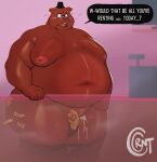 absurd_res anal angus_delaney anthro bear belly big_belly big_butt big_moobs big_nipples bodily_fluids bottomless bottomwear bottomwear_down butt butt_grab canid canine clothed clothing cocoronut cum dialogue duo ejaculation english_text eyewear flustered fox genital_fluids genitals glasses gregg_lee hand_on_butt handjob hat headgear headwear hi_res male male/male mammal moobs mostly_nude navel night_in_the_woods nipples oral orgasm orgasm_face overweight overweight_male pants pants_around_ankles pants_down partially_clothed penile penis rimming sex small_penis speech_bubble standing store sweat text thick_thighs topless underwear_around_ankles