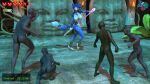  3d_(artwork) battle canid canine digital_media_(artwork) female fox goblin group hi_res krystal's_staff krystal_(star_fox) male mammal monster nintendo squarex star_fox temple tribal_outfit 