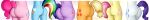 2022 absurd_res andelai anthro anthrofied applejack_(mlp) big_butt biped blue_body blue_tail butt butt_focus butt_shot butt_size_difference cutie_mark digital_media_(artwork) earth_pony equid equine female fluttershy_(mlp) friendship_is_magic gradient_background group hasbro hi_res horn horse lineup long_image mammal mane_six_(mlp) medium_butt multicolored_tail my_little_pony mythological_creature mythological_equine mythology nude orange_body pear-shaped_figure pegasus pink_body pink_tail pinkie_pie_(mlp) pony purple_body purple_tail rainbow_dash_(mlp) rainbow_tail rarity_(mlp) rear_view simple_background standing tail twilight_sparkle_(mlp) unicorn white_body wide_hips wide_image winged_unicorn wings yellow_body yellow_tail