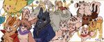 1:1 1_horn 2026 2_horns absurd_res anthro asian_mythology biped black_body black_fur blue_body blue_eyes blue_fur blue_horn blush bow_tie brown_body brown_fur brown_horn canid canid_demon canine cape cat_smile cheek_tuft chest_tuft chugou_(fabulous_beasts) clothing countershading deer demon digital_drawing_(artwork) digital_media_(artwork) dipstick_tail diting_(fabulous_beasts) domestic_cat dragon ear_piercing ear_ring east_asian_mythology eastern_dragon eyes_closed fabulous_beasts facial_markings facial_tuft felid feline felis female female_feral feral forehead_markings fox fur fur_tuft fuzai_(fabulous_beasts) green_body green_fur group head_markings head_tuft hellhound herpestid hetao_(fabulous_beasts) hi_res high-angle_view horn jiazhutao_(fabulous_beasts) jinjiao_(fabulous_beasts) kerchief korean_mythology lagomorph large_group leg_markings leporid lunnanathalia maki_(fabulous_beasts) male male_anthro male_feral mammal markings mask mengji mongoose murong_xuequan_(meimei) mythological_canine mythological_creature mythological_scalie mythology neckerchief neckwear open_mouth open_smile orange_body orange_fur pantherine paws piercing pixiu plantigrade purple_eyes qishiqi_(fabulous_beasts) quadruped rabbit raccoon_dog red_clothing ring_piercing scalie scarf shaded shanque_(fabulous_beasts) shota_(fabulous_beasts) sibuxiang_the_deer_(fabulous_beasts) smile snow_leopard socks_(marking) soft_shading straw_dog striped_body striped_fur stripes tail tail_markings tanuki tiger tubaoshu_(fabulous_beasts) tuft tuye_(fabulous_beasts) wearing_mask white_body white_countershading white_fur xiezhi xiezhi(fabulous_beasts) yellow_body yellow_fur yinjiao_(fabulous_beasts) zhanhu_(fabulous_beasts)