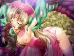  1girl breasts brown_hair circlet closed_eyes cum cum_in_mouth elbow_gloves fellatio game_asset gloves grabbed_by_tentacles hat inoino large_variant_set long_hair monster monsters_raid nipples non-web_source official_art oral panties priscilla_mel_nortoria rape restrained self-datamine small_breasts solo tentacle_sex tentacles thighhighs underwear variant_set visual_novel_cg white_thighhighs 