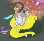  3_toes age_difference anal anal_penetration anthro anus balls bandai_namco big_butt blush bodily_fluids butt claws cum cum_on_balls cum_on_butt cum_on_feet cum_on_tail digimon digimon_(species) digit_ring duo embarrassed eye_contact eyewear feet gabumon generation_1_pokemon genital_fluids genitals glasses heart_symbol hearts_around_head hi_res impregnation impregnation_view jewelry long_tail looking_at_another lunamuenster male male/male male_impregnation mature_male nintendo older_male ovum ovum_penetration penetration pokemon pokemon_(species) pregnant pregnant_male puffy_anus raichu ring size_difference slightly_chubby small_top_big_bottom snowgabumon snowgabumon_(species) soles sperm_cell sweat sweatdrop sweaty_butt sweaty_genitalia tail toe_claws toe_ring toes weber_(lunamuenster) 