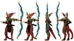  2020 3d_(artwork) absurd_res alpha_channel ambiguous_gender bow_(weapon) digital_media_(artwork) dungeons_and_dragons hasbro hi_res kobold kobold_dellarte lowpoly model_sheet ranged_weapon scalie solo task weapon wizards_of_the_coast 