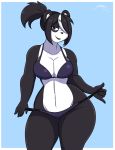  anthro bikini breasts cleavage clothed clothing female giant_panda hi_res jwinkz mammal solo swimwear ursid 