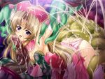  1girl armpits ass blue_eyes blush breasts brown_hair bukkake circlet clothing_aside cum cum_in_pussy cum_on_ass cum_on_body cum_on_breasts cum_on_clothes cum_on_hair elbow_gloves facial game_asset gloves grabbed_by_tentacles hat inoino large_variant_set long_hair monsters_raid non-web_source official_art open_mouth oral panties panties_aside priscilla_mel_nortoria rape self-datamine slime_(substance) smile solo tentacle_sex tentacles tentacles_under_clothes thighhighs underwear variant_set visual_novel_cg 