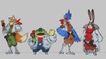2026 4_toes absurd_res amphibian anthro avian avian_feet bird canid canine claws clothing digitigrade falco_lombardi feet footwear fox fox_mccloud frog frown grey_clothing grey_jacket grey_topwear group hare hi_res jacket jumpsuit lagomorph leporid looking_at_viewer male mammal nintendo peppy_hare scouter slippy_toad slouching smile sonofan standing star_fox talons toe_claws toeless_footwear toes topwear