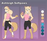  2020 anthro ashleigh_softpaws_(vorechestra) bell blue_eyes bottomwear breasts cellphone clothing color_swatch domestic_cat ear_piercing ears_up felid feline felis female gradient_background hair hand_on_hip hi_res jewelry looking_at_viewer looking_back mammal model_sheet necklace nipples phone piercing ragdoll_cat raised_leg raised_tail shorts simple_background sleeveless_shirt small_breasts smartphone solo vorechestra 