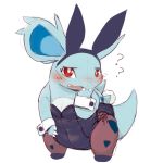  1:1 ? big_ears blue_body blue_skin blush bunny_costume claws clothing costume cotora cuffs_(clothing) embarrassed fangs female feral headgear headwear leggings legwear leotard nidorina nintendo open_mouth pok&eacute;mon pok&eacute;mon_(species) red_eyes solo video_games 