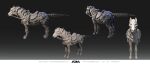 2026 3d_(artwork) absurd_res accessory adia_studios ambiguous_feral ambiguous_gender armor autodesk_maya_(artwork) black_background bridle clothed clothed_ambiguous clothed_feral clothing company_name concept_art digital_media_(artwork) email empty_eyes english_description english_text equid equine feral fluffy fluffy_tail fur furgonomics gradient_background greaves grey_armor grey_body grey_fur grey_greaves grey_helmet grey_sabatons grey_sclera grey_tail greyscale headgear helmet hi_res highguard_(game) horn horned_helmet horse light lighting long_tail looking_at_viewer mammal monochrome mouth_closed official_art quadruped reins rope sabatons saddle shaded simple_background solo standing substance_painter_(artwork) tail tail_accessory text turnaround unknown_artist url zbrush_(artwork)