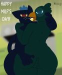  anthro avian beak big_butt breasts butt butt_grab candy_borowski digital_media_(artwork) domestic_cat duo english_text felid feline felis female female/female germ's_mom_(nitw) hand_on_butt hi_res kissing mammal mature_anthro mature_female night_in_the_woods nude open_mouth revealing_anus revealing_pussy tail text thick_thighs tongue wolfbaloo 