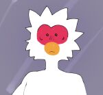 2026 accipitriform anthro avian beak bedhead bird bust_portrait clip_studio_paint_(artwork) digital_drawing_(artwork) digital_media_(artwork) dot_eyes feathers flat_colors grey_background looking_at_viewer male martin_(martindosent) martindosent portrait secretary_bird simple_background simple_eyes solo white_body white_feathers yellow_beak yellow_eyes