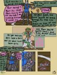 2_penises anthro armwear ball_tuft balls bandage bandaged_arm bdsm black_body black_fur blue_body blue_fur bodily_fluids bottomwear canid canine canis clothing comic comic_panel crotchless_bottomwear crotchless_clothing crotchless_pants cum cum_manipulation dialogue dripping duo ear_piercing ear_ring electronics excessive_cum excessive_genital_fluids fangs floor fur fur_markings genital_fluids genitals glistening glistening_body green_body green_eyes green_fur harness hi_res inside jewelry kerchief key knot knotted_penis latex liquid_latex magic magic_user male male/male mammal markings multi_eye multi_genitalia multi_penis multicolored_body multicolored_fur necklace orange_body pants penis phone phone_call piercing pink_eyes ribbed_penis ring_piercing ritual salt shirt speech_bubble standing story tail tank_top teeth topwear transformation tuft two_tone_body two_tone_fur unknown_species unusual_anatomy unusual_genitalia unusual_penis veil vein veiny_penis walking white_body white_fur wispypie wolf wood wood_floor