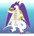  anthro clothing drago fur hi_res male male/male ran scale scalie_ran solo windragon wings 