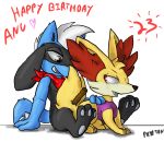 atomicmeta baby_pok&eacute;mon bottomless canid canine canis clothed clothing domestic_dog fan_character fennekin fox hair half-closed_eyes mammal narrowed_eyes nintendo on_lap pok&eacute;mon pok&eacute;mon_(species) redwin_blazeson riolu scarf shadow-anubis sitting_on_lap translucent video_games white_hair 