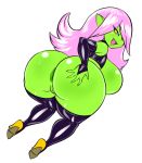  anus big_breasts big_butt breasts butt dart_(thecon) female genitals goblin hand_on_butt holding_butt huge_butt humanoid not_furry pussy short_stack simple_background thecon thick_thighs white_background 