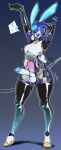  absurd_res anthro armor big_penis genitals girly headgear heart_symbol helmet hi_res internal lagomorph leporid machine male mammal penis rabbit robot scut_tail short_tail solo speech_bubble tail zzvinniezz 