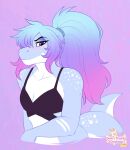 anthro blackpuppet fish girly hi_res male marine michell_dominguez shark solo trans_(lore) trans_woman_(lore)
